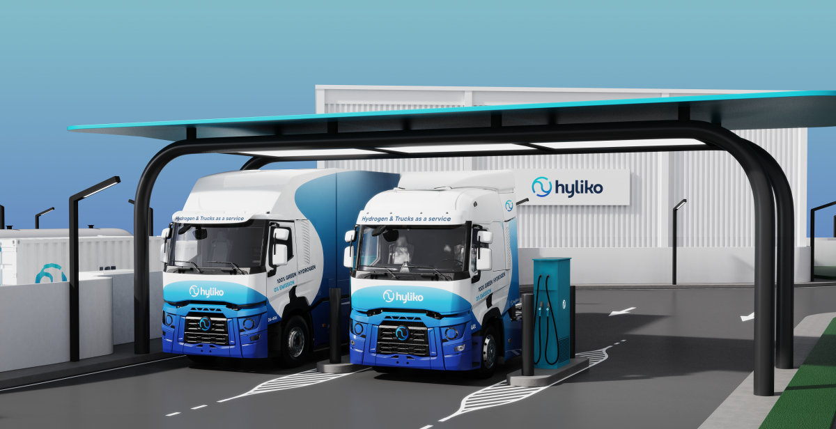 Vodíkové nákladní vozy start-upu Hyliko