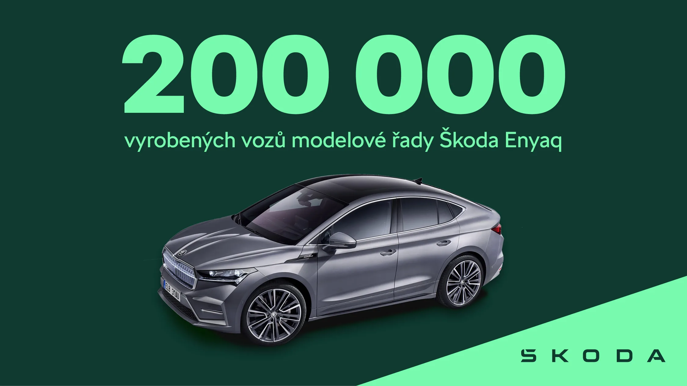 Modelová řada Škoda Enyaq překonala hranici 200 000 vyrobených kusů